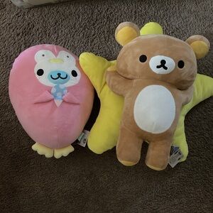 Cute Pink and Brown Plush Toys